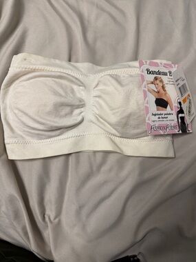 Fashion Forms White Strapless Bandeau - Seamless Support